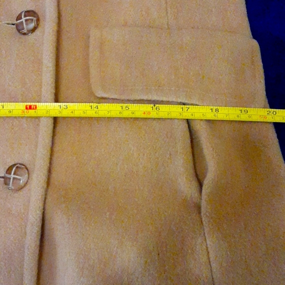 Women's Wool New England Machintosh Beige Peacoat (L) - Picture 16 of 16